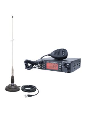 Nastavljiv HP 9001 PRO ASQ, AM-FM, 12V, 4W + CB PNI ML100 antena