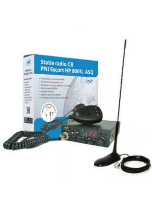CB PNI ESCORT HP 8001L ASQ radijska postaja + slušalke HS81L + antena CB PNI Extra 45 z magnetom