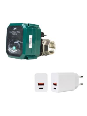 Paket Inteligentni vodni ventil PNI SV180 in napajalnik PNI CHG300