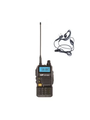 Paket Prenosna VHF/UHF radijska postaja CRT FP00 z dvojnim pasom in slušalke PNI HS82