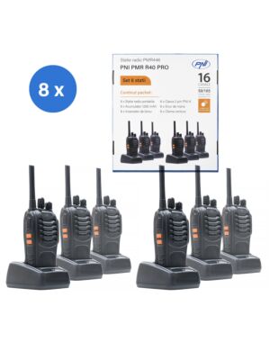 komplet 6 prenosnih radijskih postaj PNI PMR R40 PRO