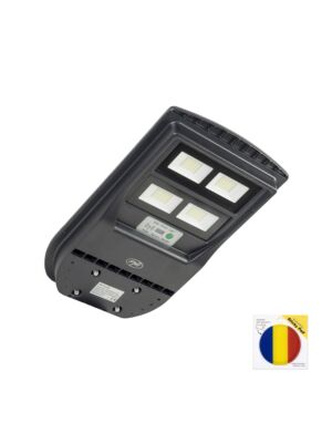 Priložen je paket PNI SL210 100W ulične svetilke z vgrajenim sončnim panelom 10W in lepljivo ploščico