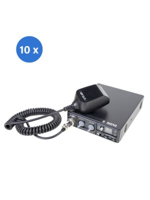 Škatla z radijsko postajo 10bc CB CRT S Mini Dual Voltage, 12/24V, 4W, z ASQ, AM-FM