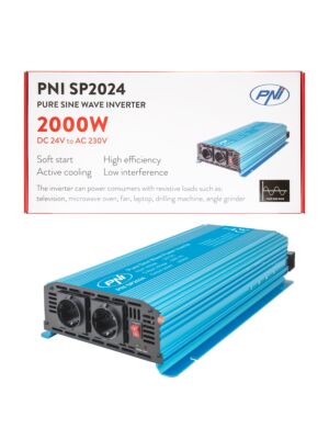 Pretvornik napetosti PNI SP2024 24V napajalnik 230V izhod 2000W čisti sinusni val