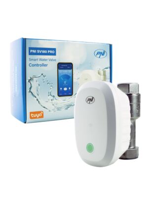 Pametni vodni ventil PNI SV180 PRO, povezljivost Wi-Fi, IP65, DN20, aplikacija Tuya 3/4, združljiv z Amazon Al