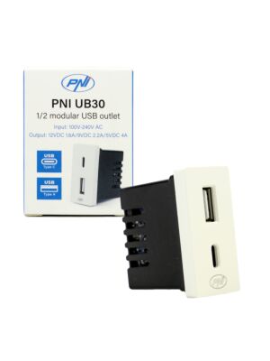 PNI UB30 dvojna USB vtičnica