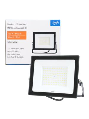 LED reflektor PNI GreenHouse WS130 100 W, napajanje 230 V, 8700 lm, 6500 K, IP65