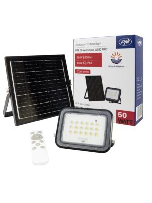 PNI GreenHouse WS50 PRO 50W LED reflektor s 6W sončno celico, baterijo 5000mAh, 800lm, daljinskim upravljalnikom, časovnikom in svetlostjo