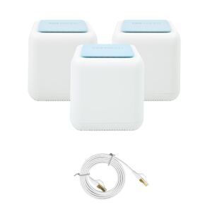 Paket gigabitnega brezžičnega mrežnega sistema PNI GB1200 in ploščati omrežni kabel 1bc S/STP CAT8 PNI U8015W 1,5 m